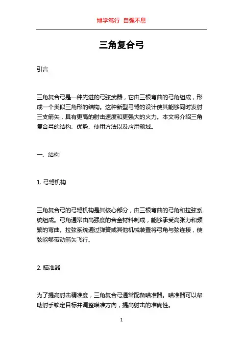 三角复合弓