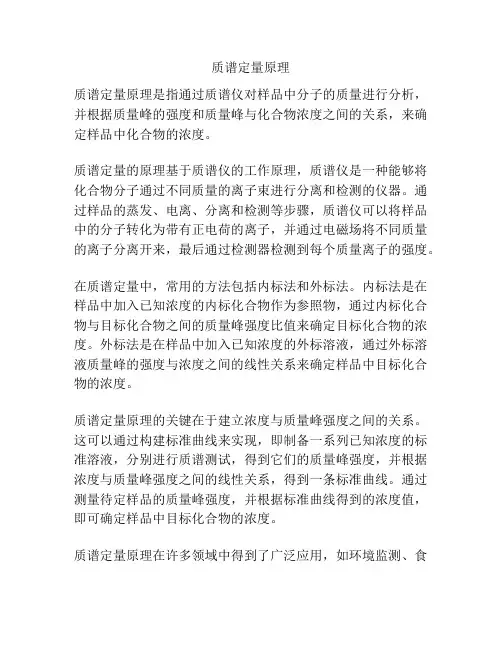 质谱定量原理