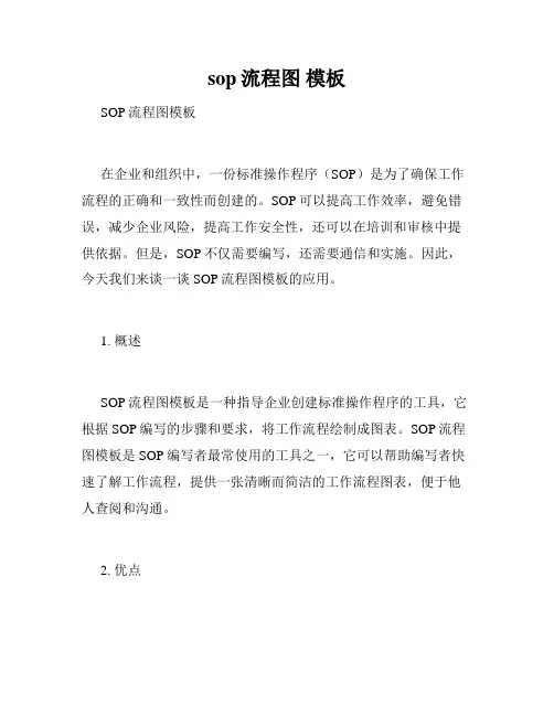 sop流程图 模板