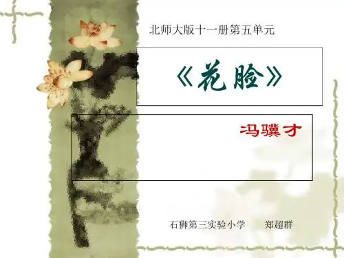 《花脸》幻灯片课件