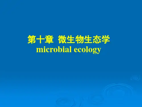 10、微生物生态学