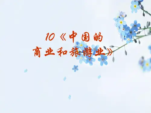 中国的商业与旅游业PPT教学课件