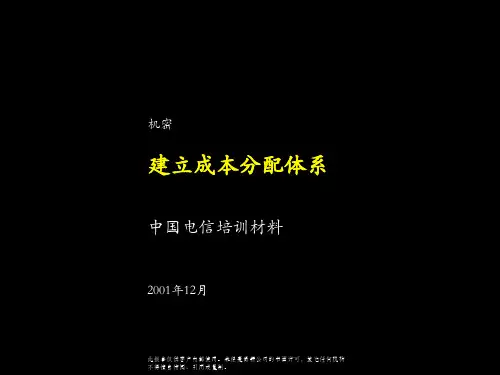麦肯锡-中国电信-建立成本分析体系
