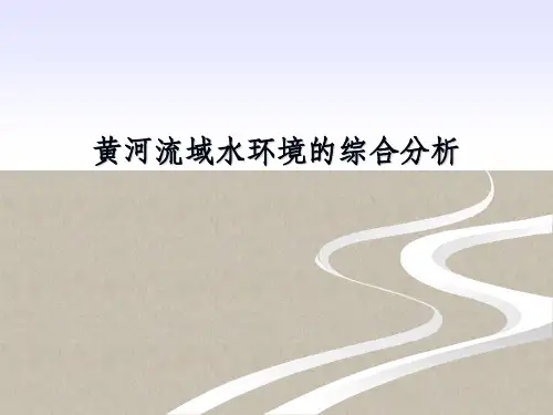 黄河流域水环境的综合分析ppt课件