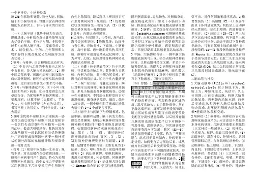 神经病学重点总结