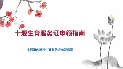 十堰生育服务证申领指南
