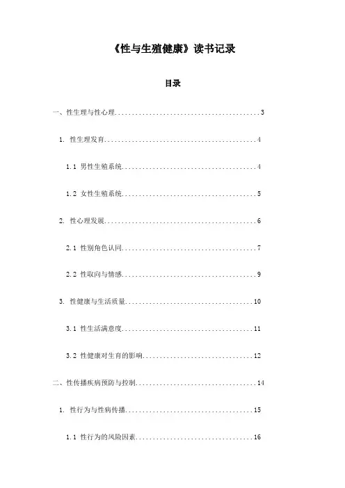 《性与生殖健康》记录