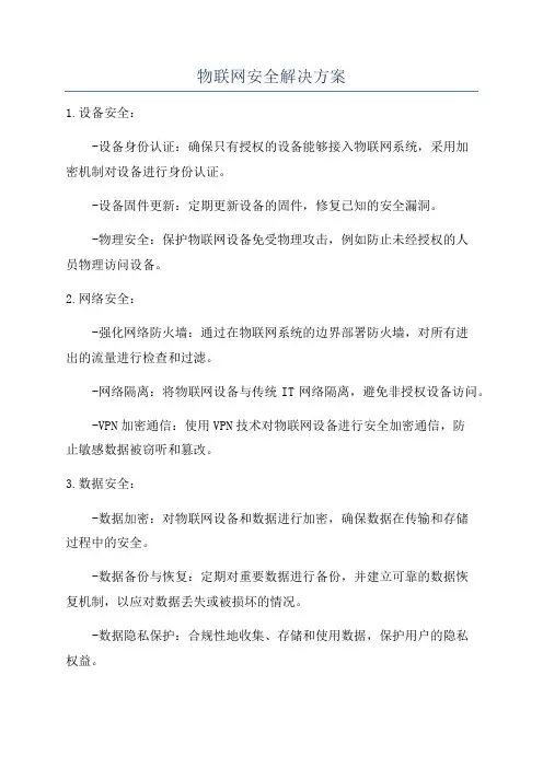 物联网安全解决方案