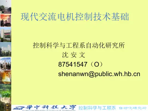 现代交流电机控制技术基础