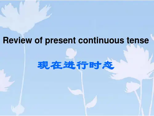 (完整版)现在进行时PPT课件