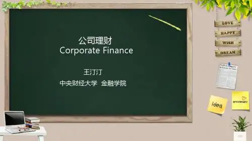 公司财务课程讲解第1章