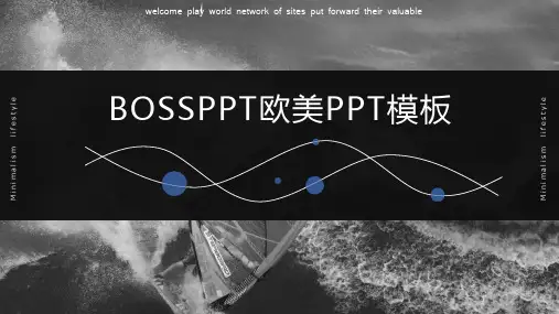 欧美风计划总结PPT模板1