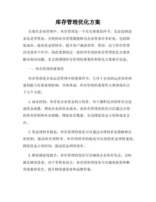 库存管理优化方案