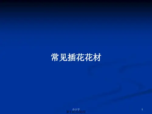 常见插花花材PPT教案