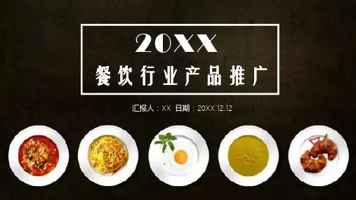 餐饮行业产品推广PPT