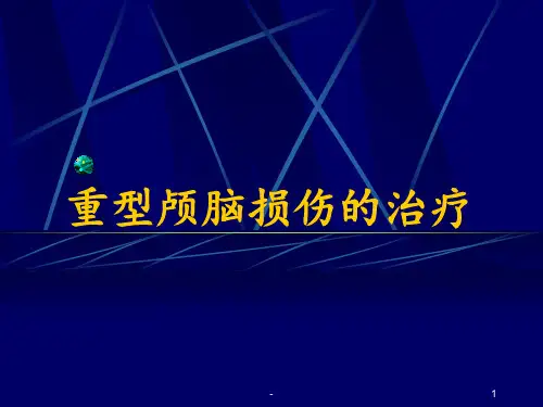 重型颅脑损伤的治疗ppt课件