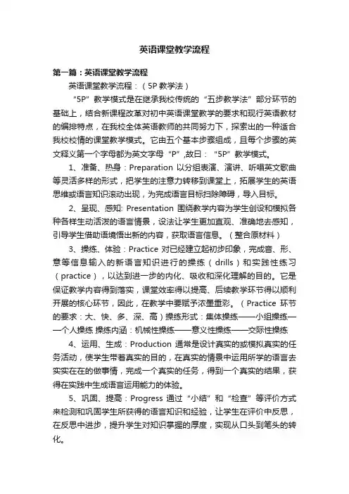 英语课堂教学流程