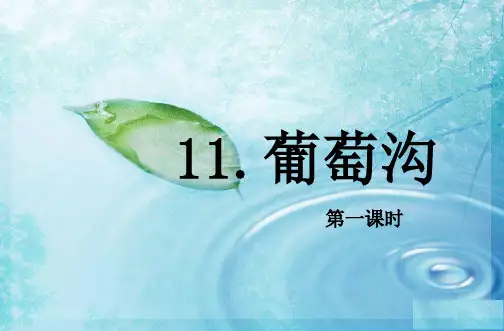 小学语文部编版二年级上册11.葡萄沟 第1课时 优质课件