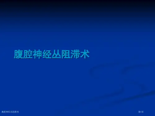 腹腔神经丛阻滞术