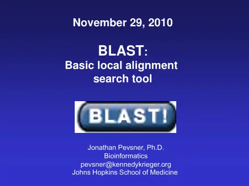 03-BLAST(生物信息学国外教程2010版)