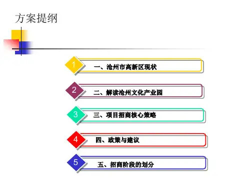 文化产业园招商策略方案