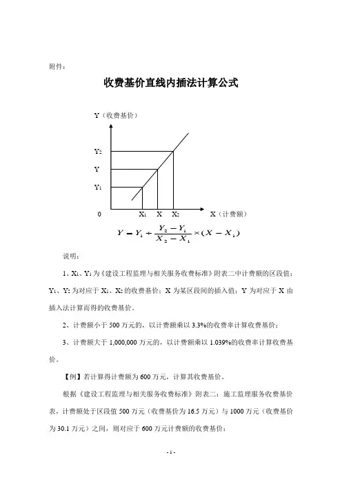 直线内插法公式