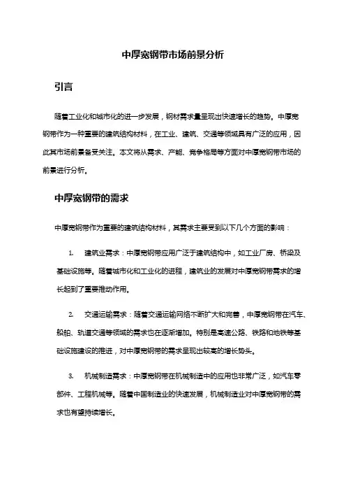 2024年中厚宽钢带市场前景分析