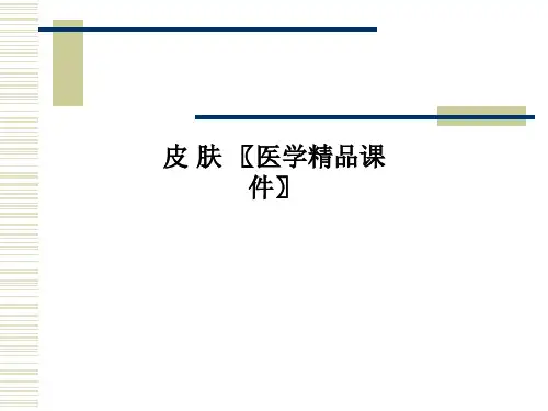 皮 肤 〖医学精品课件〗PPT课件
