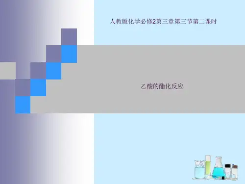 乙酸的酯化反应 乙酸的酯化反应完整ppt课件