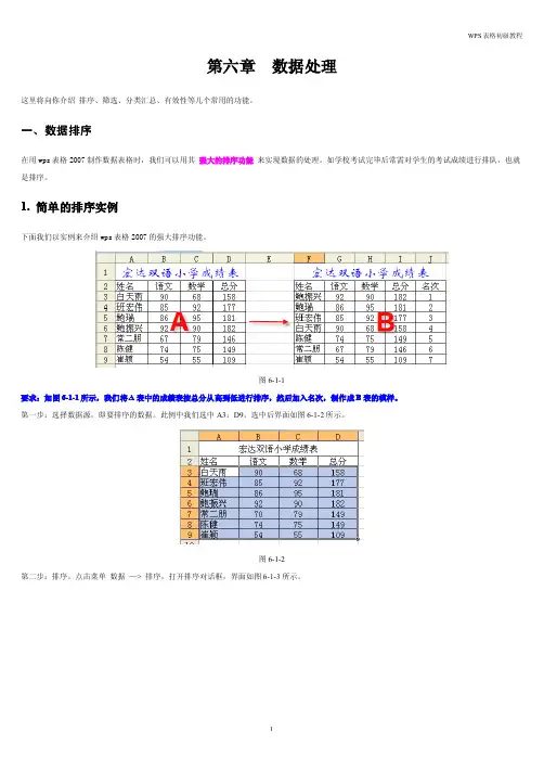 WPS表格初级教程3