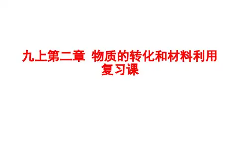 九年级上《物质的转化》ppt课件浙教版1