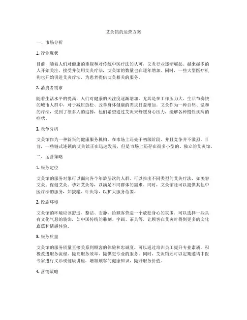 艾灸馆的运营方案