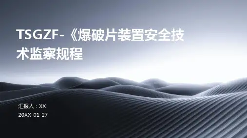 TSGZF-《爆破片装置安全技术监察规程