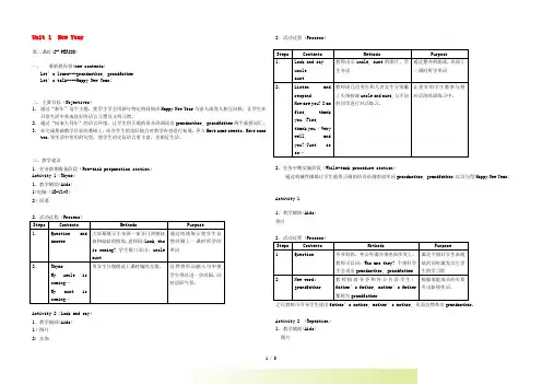 一年级英语下册 1B Unit1 New Year(2)教案 沪教牛津版