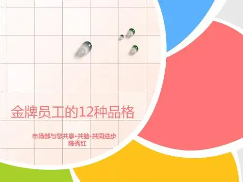 【0905每周分享】金牌员工的12种品格解析