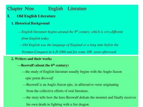1-当代英国概--English_Literature