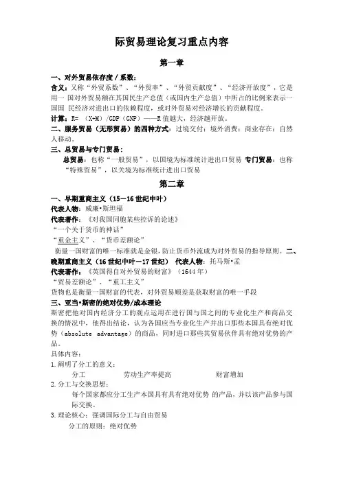 国际贸易理论