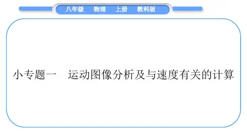 教科版九年级物理上第二章运动与能量小专题一 运动图像分析及与速度有关的计算 习题课件