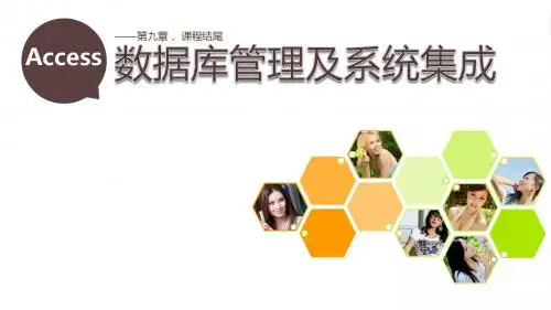 Access2010数据库技术及应用第九章_数据库管理及系统集成(2学时)