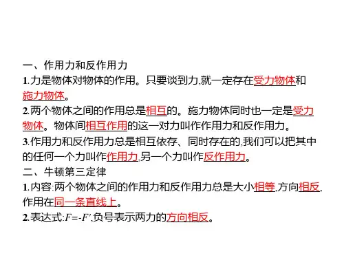 牛顿第三定律课件