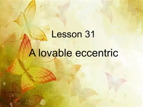 新概念英语第三册lesson 31 精编课件