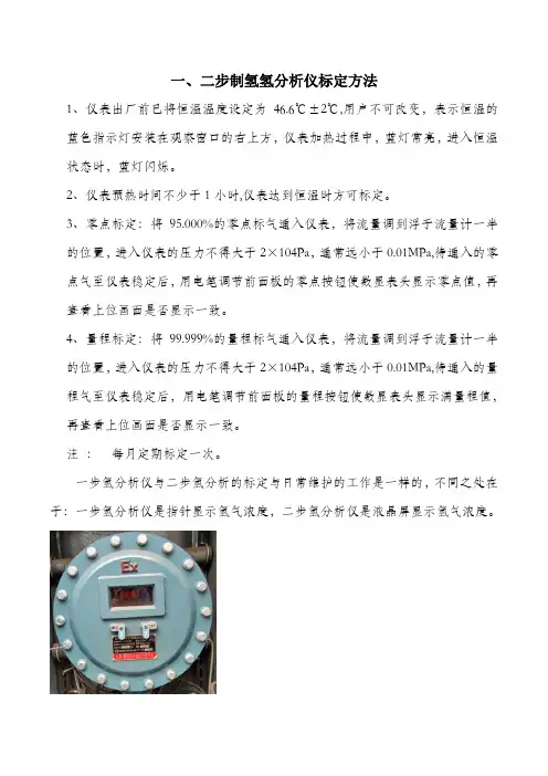 氢分析仪(AT-301)标定