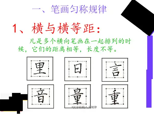 汉字结构八大规律经典实用