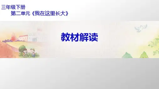 《我在这里长大》完美版(共19张PPT)