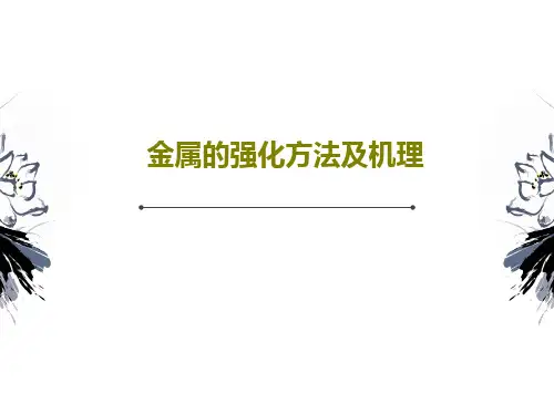 金属的强化方法及机理20页PPT
