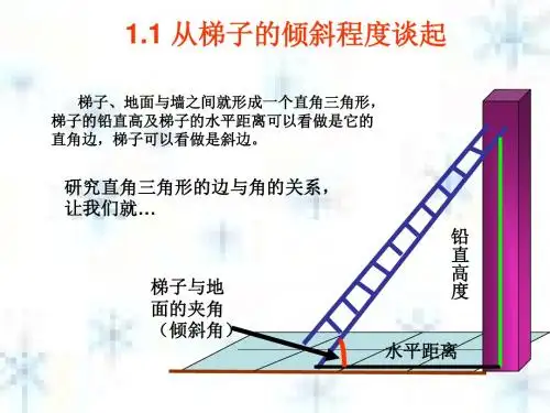 1.1从梯子的倾斜程度谈起 (1)