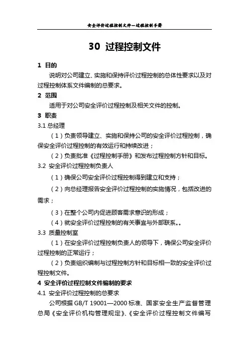 30过程控制文件