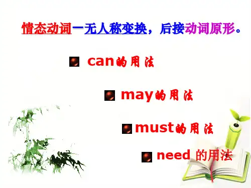 情态动词can,may,must,need课件