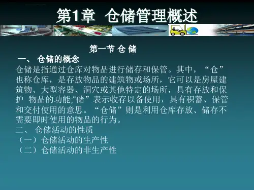 仓储管理基础培训PPT适合入门者课件