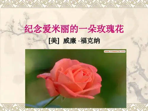 《纪念艾米丽的一朵玫瑰花》教学课件(精)